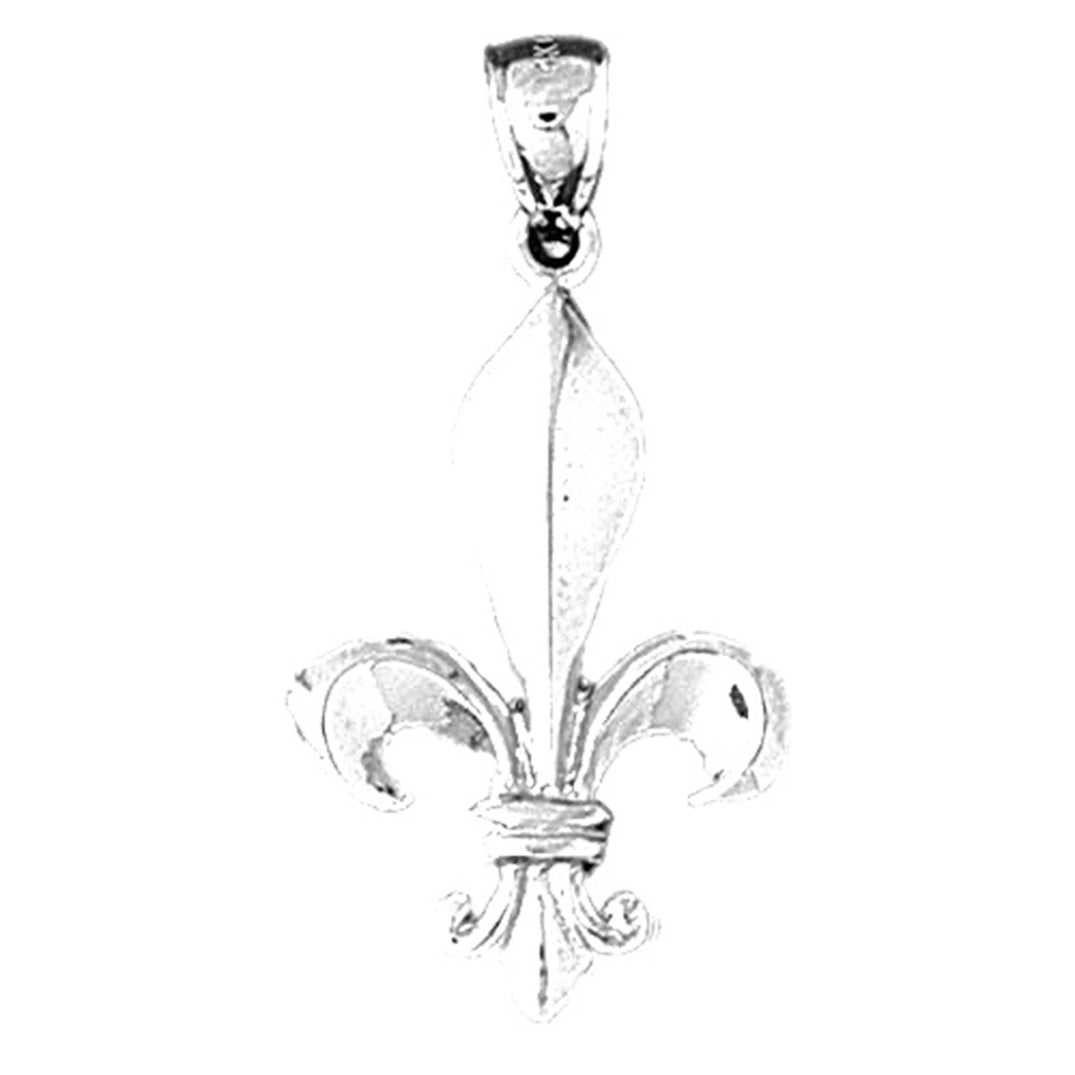 Sterling Silver Fleur De Lis Pendant