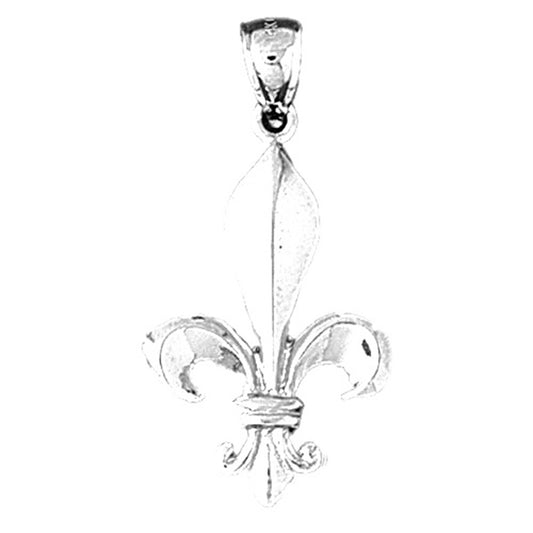 Sterling Silver Fleur De Lis Pendant