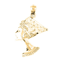 Yellow Gold-plated Silver Egyptian Pharaoh Pendant