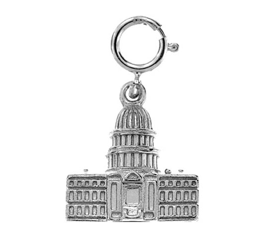 Sterling Silver White House Pendant
