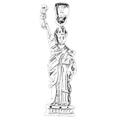 Sterling Silver Statue Of Liberty Pendant