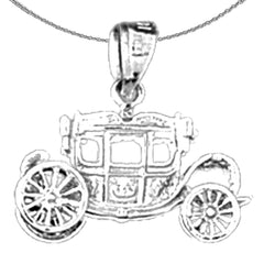 14K or 18K Gold Chariot Pendant