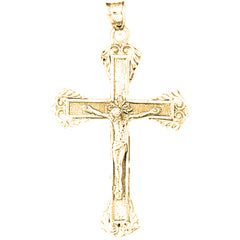 Yellow Gold-plated Silver Cross Pendant