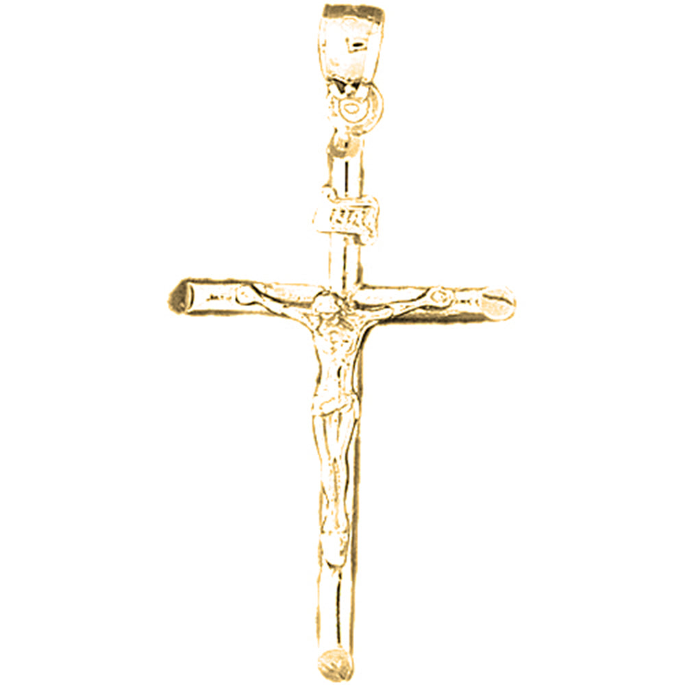 Yellow Gold-plated Silver Cross Pendant