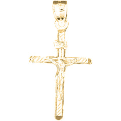 Yellow Gold-plated Silver Cross Pendant