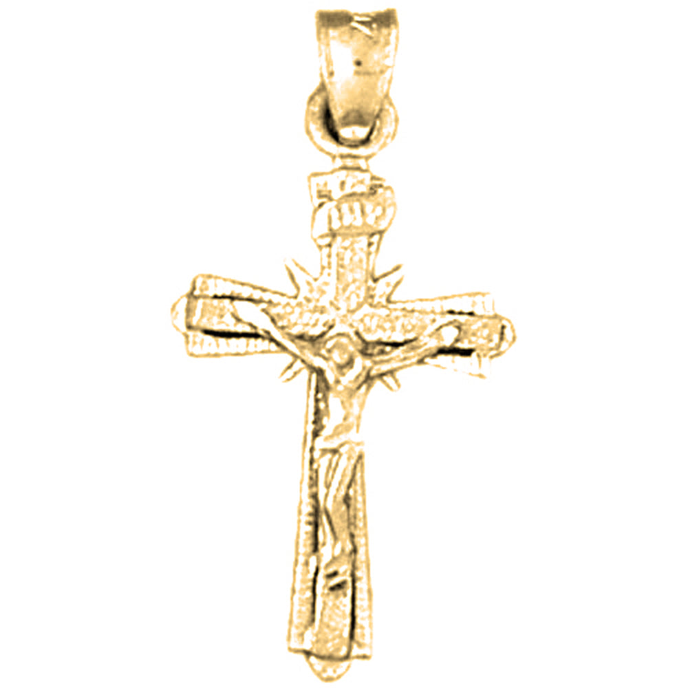 Yellow Gold-plated Silver Cross Pendant