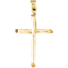 Yellow Gold-plated Silver Cross Pendant