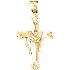 Yellow Gold-plated Silver Cross Pendant