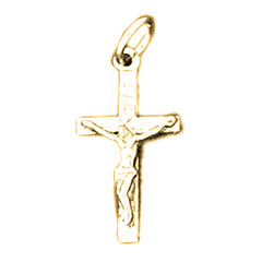 Yellow Gold-plated Silver Cross Pendant