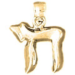 Yellow Gold-plated Silver Chais Pendant