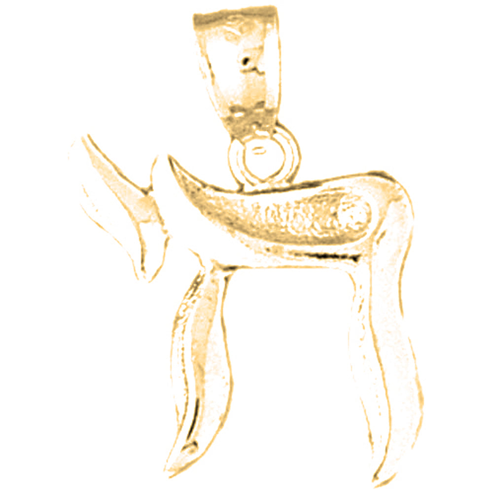 Yellow Gold-plated Silver Chais Pendant