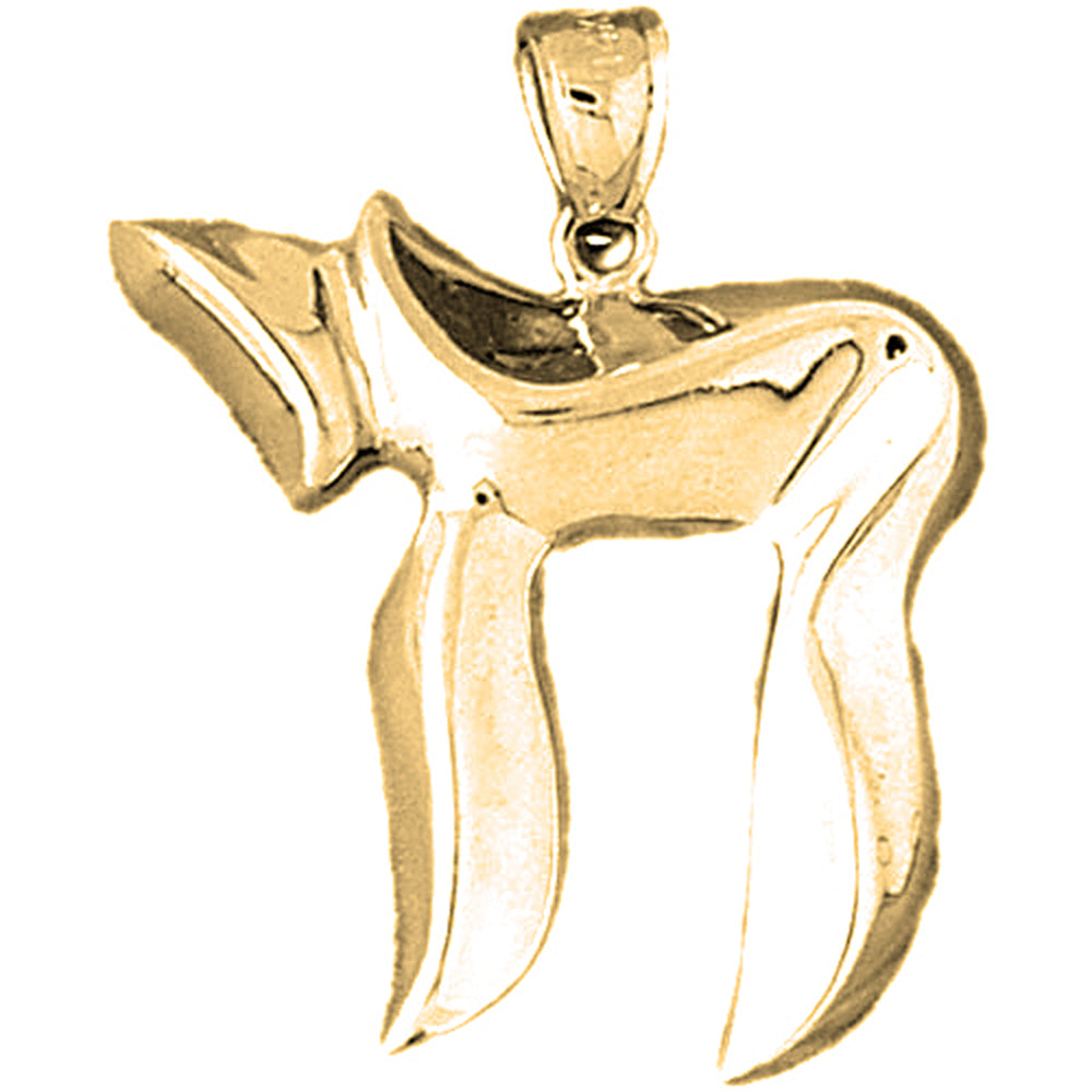 Yellow Gold-plated Silver Chais Pendant