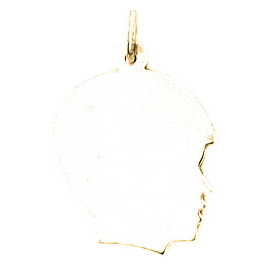 Yellow Gold-plated Silver Handcut Pendant