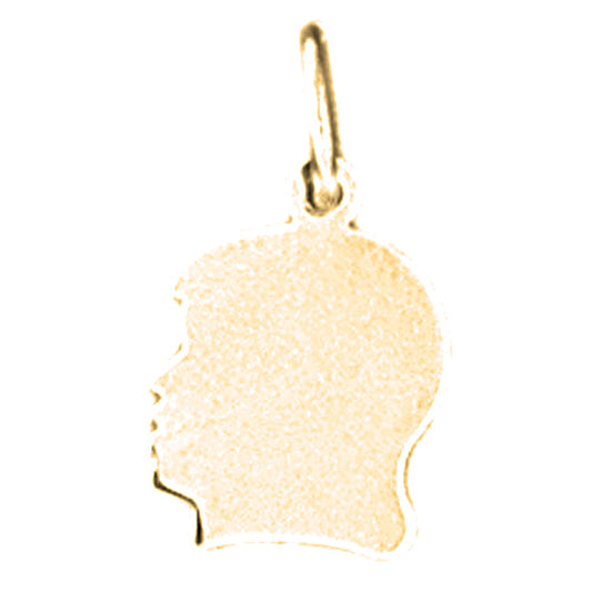 Yellow Gold-plated Silver Handcut Pendant