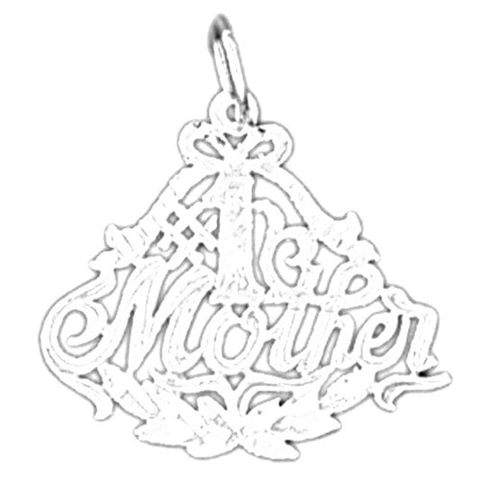 Sterling Silver #1 Mother Pendant
