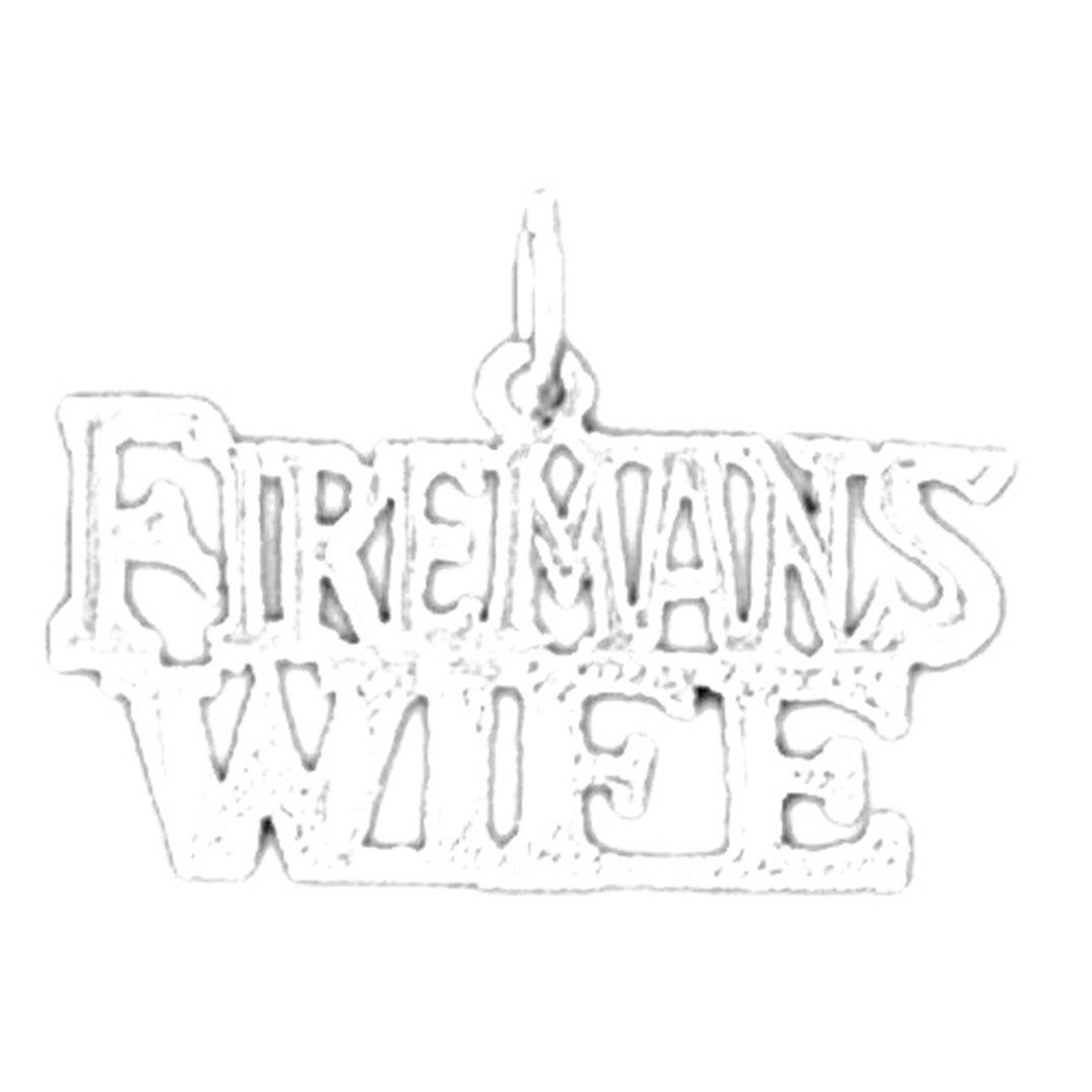 Sterling Silver Fireman's Wife Pendant