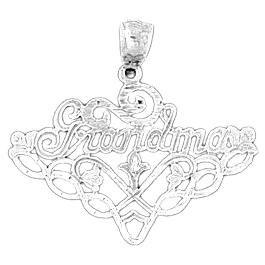 Sterling Silver Grandma Pendant