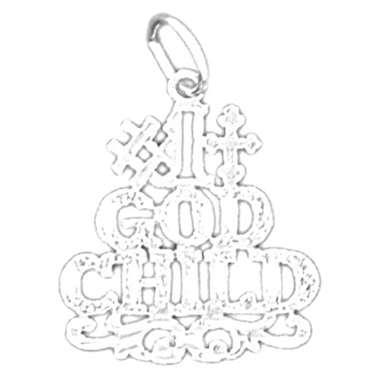 Sterling Silver #1 God Child Pendant