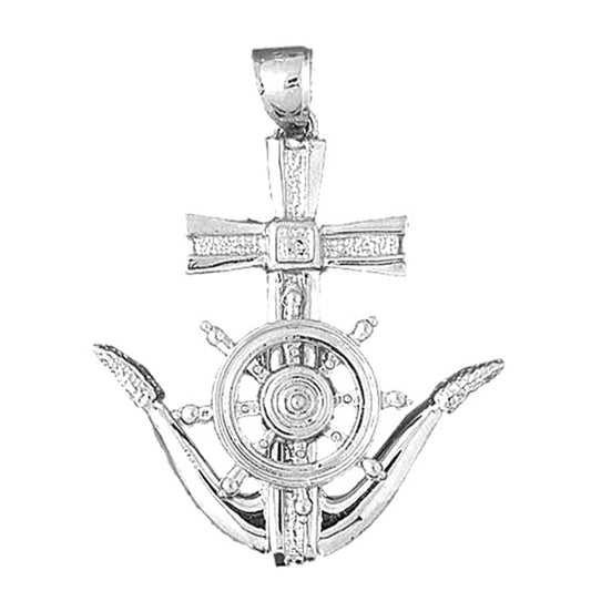 Sterling Silver Anchor Pendant