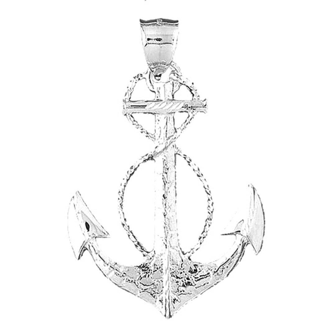 Sterling Silver Anchor Pendant