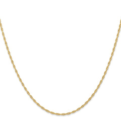 14K Yellow Gold 1.55mm Cable Rope Chain