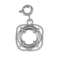 Sterling Silver Life Saver Pendant