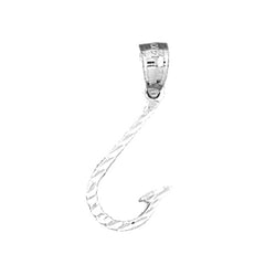 Sterling Silver Fish Hook Pendant