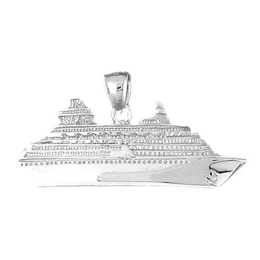 Sterling Silver Cruise Ship Pendant