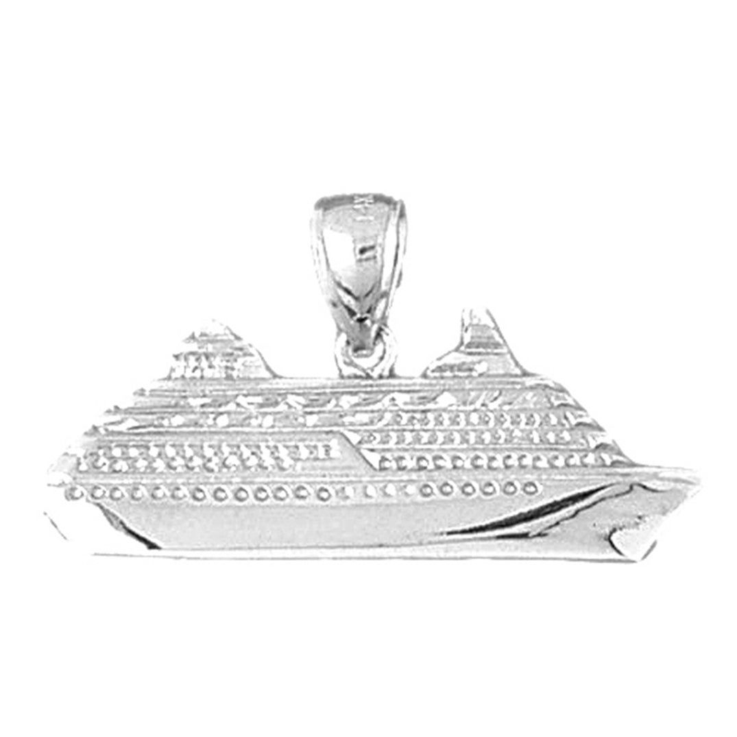 Sterling Silver Cruise Ship Pendant