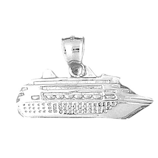 Sterling Silver Cruise Ship Pendant