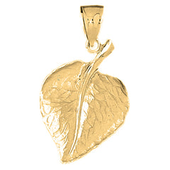 Yellow Gold-plated Silver Flower Pendant