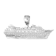 Sterling Silver Cruise Ship Pendant