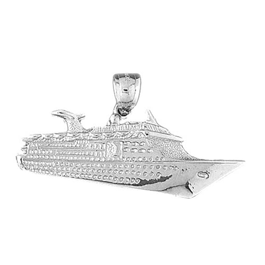 Sterling Silver Cruise Ship Pendant