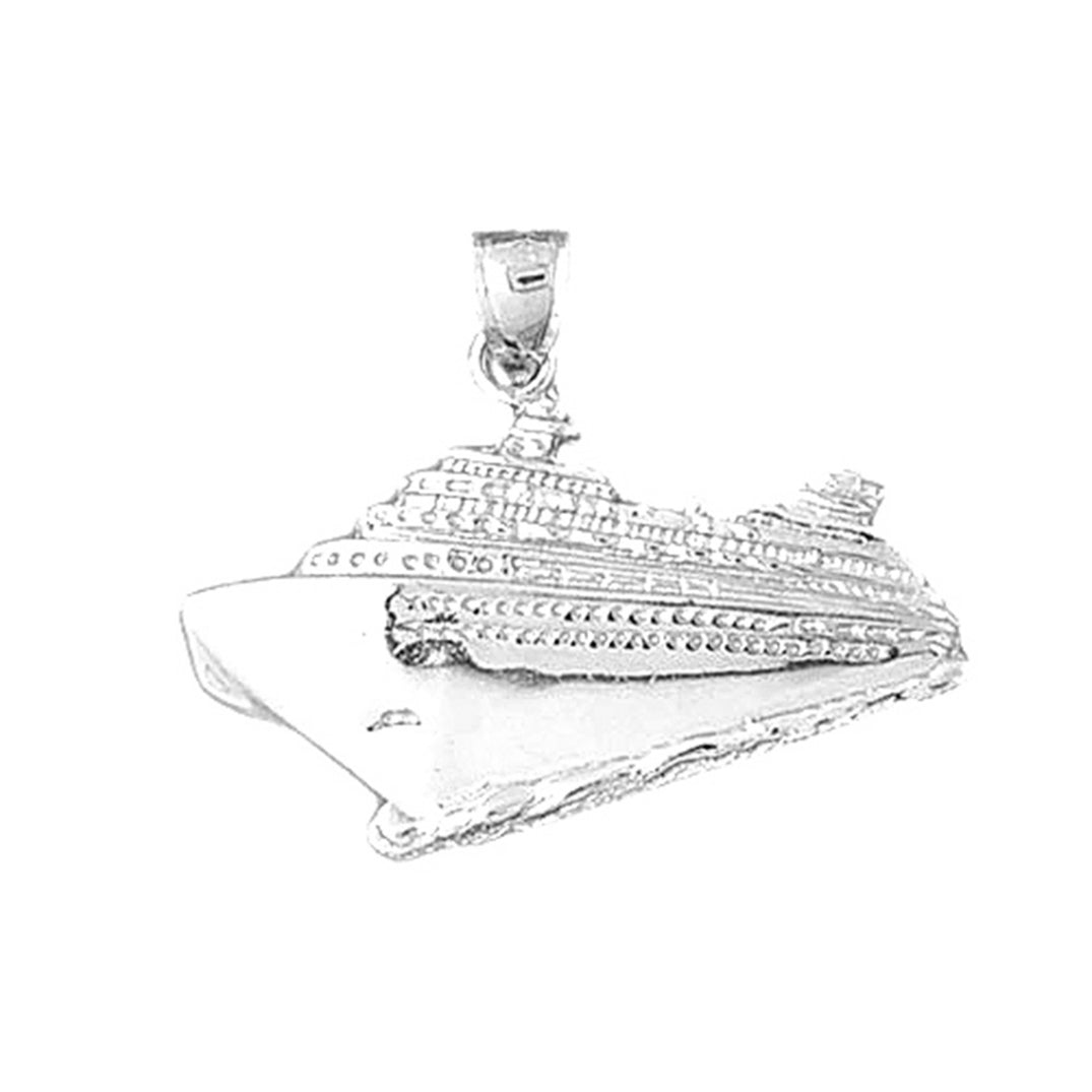 Sterling Silver Cruise Ship Pendant