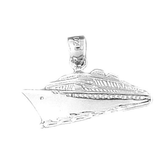 Sterling Silver Cruise Ship Pendant