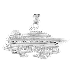 Sterling Silver Cruise Ship Pendant
