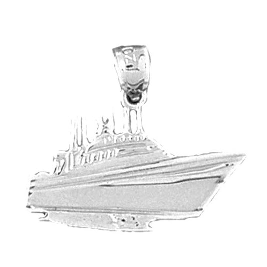 Sterling Silver Cruise Ship Pendant