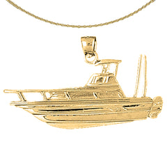 10K, 14K or 18K Gold Yacht Pendant