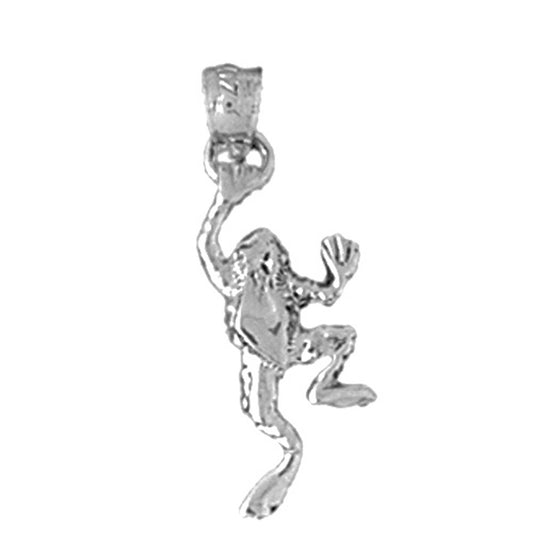 Sterling Silver Frog Pendant