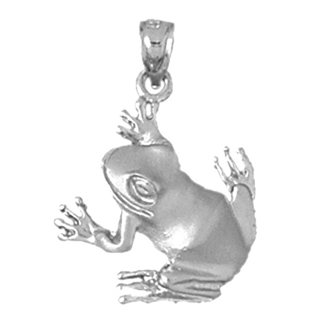 Sterling Silver Frog Pendant