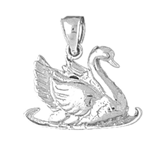 Sterling Silver Swan Pendant