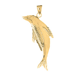 Yellow Gold-plated Silver Seal Lion Pendant