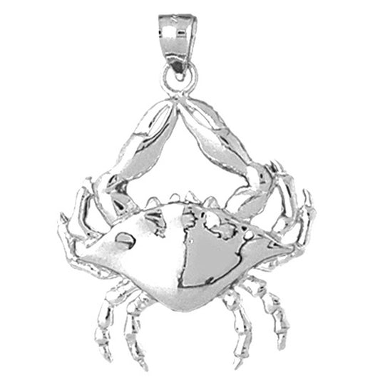 Sterling Silver Crab Pendant