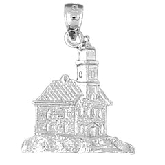 Sterling Silver Lighthouse Pendant