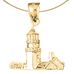 Sterling Silver High Land Light Pendant (Rhodium or Yellow Gold-plated)