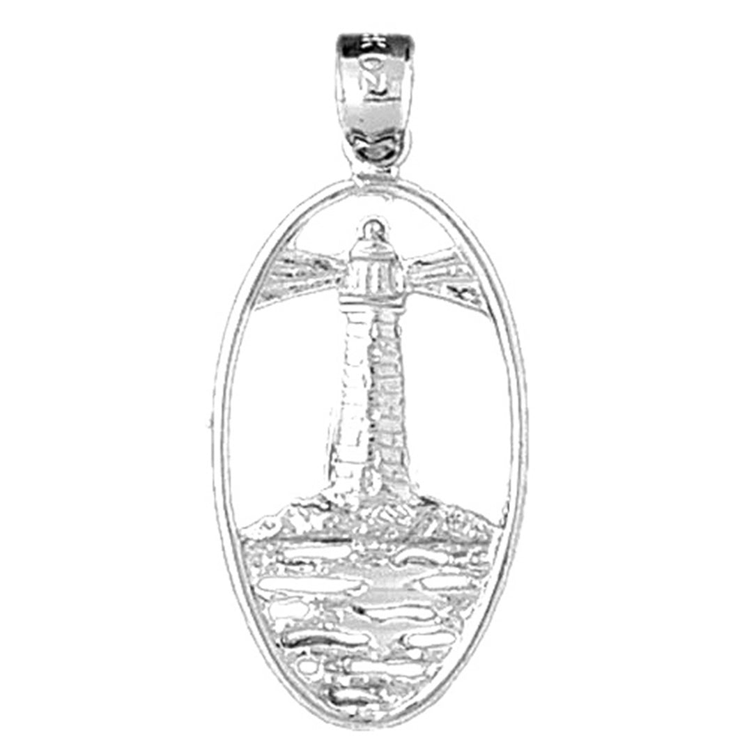 Sterling Silver Lighthouse Pendant