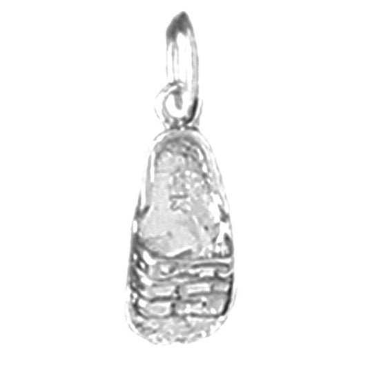 Sterling Silver Flip Flop Pendant