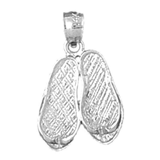 Sterling Silver Flip Flop Pendant