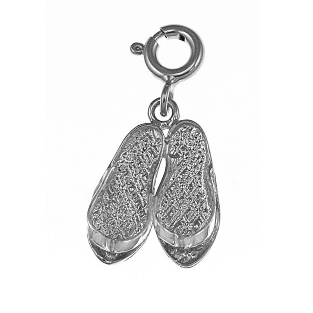 Sterling Silver Flip Flop Pendant