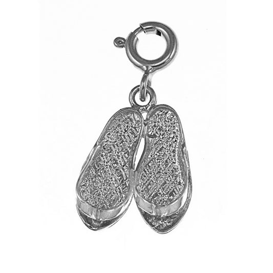 Sterling Silver Flip Flop Pendant